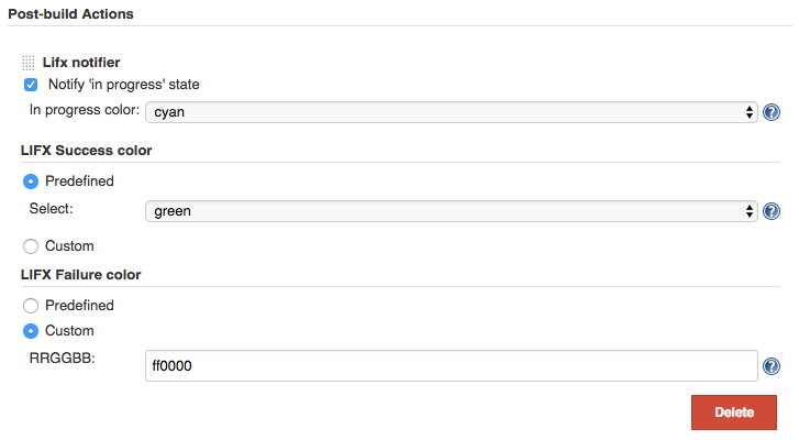 plugin configuration